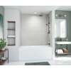 34 x 50 x 72 Swanstone(R) Metro Subway Tile Glue up Bathtub and Shower Wall Kit in Birch, MTMK723450.226