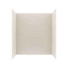 MTMK72-3462 34 x 62 x 72 Swanstone(R) Metro Subway Tile Glue up Tub Wall Kit in Bisque