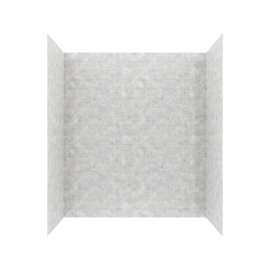 MTMK72-3462 34 x 62 x 72 Swanstone(R) Metro Subway Tile Glue up Tub Wall Kit in Ice