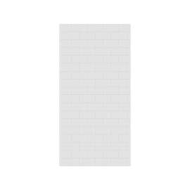 36 x 72 Swanstone(R) Metro Subway Tile Glue up Bathtub and Shower Single Wall Panel in White, MTMK7236.010