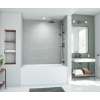 36 x 36 x 72 Swanstone(R) Metro Subway Tile Glue up Bathtub and Shower Wall Kit in Ash Gray, MTMK723636.203