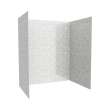 36 x 62 x 72 Swanstone(R) Metro Subway Tile Glue up Tub Wall Kit in Ice, MTMK723662.130