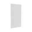 38 x 72 Swanstone(R) Metro Subway Tile Glue up Bathtub and Shower Single Wall Panel in White, MTMK7238.010