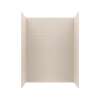 30 x 62 x 84 Swanstone(R) Metro Subway Tile Glue up Bathtub and Shower Wall Kit in Tahiti White, MTMK843062.011