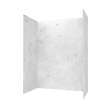 30 x 62 x 84 Swanstone(R) Metro Subway Tile Glue up Bathtub and Shower Wall Kit in Carrara, MTMK843062.221