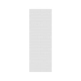 32 x 84 Swanstone(R) Metro Subway Tile Glue up Bathtub and Shower Single Wall Panel in White, MTMK8432.010