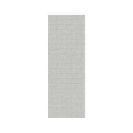 MTMK-8432-1 32 x 84 Swanstone(R) Metro Subway Tile Glue up Bathtub and Shower Single Wall Panel in Birch