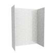 32 x 62 x 84 Swanstone(R) Metro Subway Tile Glue up Bathtub and Shower Wall Kit in Ice, MTMK843262.130