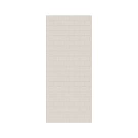 MTMK-8434-1 34 x 84 Swanstone(R) Metro Subway Tile Glue up Bathtub and Shower Single Wall Panel in Bisque