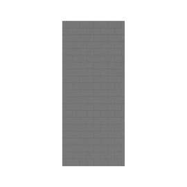 MTMK-8434-1 34 x 84 Swanstone(R) Metro Subway Tile Glue up Bathtub and Shower Single Wall Panel in Ash Gray