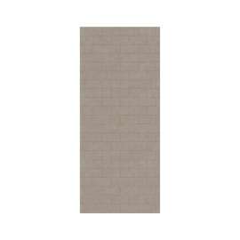 MTMK-8434-1 34 x 84 Swanstone(R) Metro Subway Tile Glue up Bathtub and Shower Single Wall Panel in Limestone