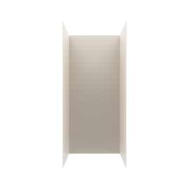 MTMK84-3636 36 x 36 x 84 Swanstone(R) Metro Subway Tile Glue up Shower Wall Kit in Bisque