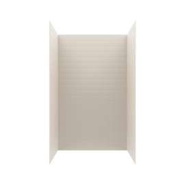 MTMK84-3650 36 x 50 x 84 Swanstone(R) Metro Subway Tile Glue up Shower Wall Kit in Bisque