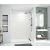 36 x 62 x 84 Swanstone(R) Metro Subway Tile Glue up Bathtub and Shower Wall Kit in White, MTMK843662.010