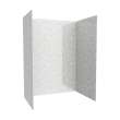 36 x 62 x 84 Swanstone(R) Metro Subway Tile Glue up Bathtub and Shower Wall Kit in Ice, MTMK843662.130