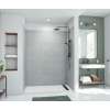36 x 62 x 84 Swanstone(R) Metro Subway Tile Glue up Bathtub and Shower Wall Kit in Ash Gray, MTMK843662.203