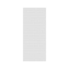 38 x 84 Swanstone(R) Metro Subway Tile Glue up Bathtub and Shower Single Wall Panel in White, MTMK8438.010