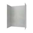 42 x 62 x 84 Swanstone(R) Metro Subway Tile Glue up Shower Wall Kit in Ash Gray, MTMK844262.203