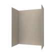 42 x 62 x 84 Swanstone(R) Metro Subway Tile Glue up Shower Wall Kit in Limestone, MTMK844262.218