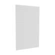 50 x 84 Swanstone(R) Metro Subway Tile Glue up Bathtub and Shower Single Wall Panel in White, MTMK8450.010