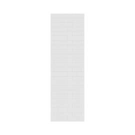 32 x 96 Swanstone(R) Metro Subway Tile Glue up Bathtub and Shower Single Wall Panel in White, MTMK9632.010