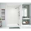 34 x 42 x 96 Swanstone(R) Metro Subway Tile Glue up Shower Wall Kit in White, MTMK963442.010