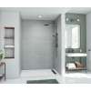 34 x 50 x 96 Swanstone(R) Metro Subway Tile Glue up Shower Wall Kit in Ash Gray, MTMK963450.203