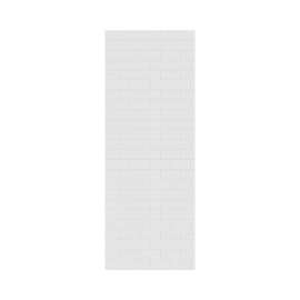 38 x 96 Swanstone(R) Metro Subway Tile Glue up Bathtub and Shower Single Wall Panel in White, MTMK9638.010