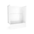 60 x 30 Optima(TM) Alcove Right Hand Drain Five Piece AFR Tub Shower in White, OP6030TSMR.010