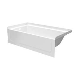 (AFR) 60 x 32 Optima Veritek(TM) Pro Bathtub with Left Hand Drain in White, OP6032TML.010