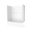 60 x 32 Optima(TM) Alcove Left Hand Drain Five Piece Reinforced Tub Shower in White, OP6032TSLA.010