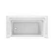 60 x 32 Optima(TM) Alcove Left Hand Drain Five Piece AFR Tub Shower in White, OP6032TSML.010