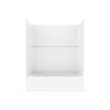 60 x 32 Optima(TM) Alcove Right Hand Drain Five Piece Tub Shower in White, OP6032TSR.010