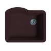 22 x 25 Granite Undermount Single Bowl Sink in Espresso, QU02522SB.170