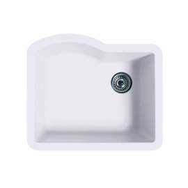 22 x 25 Granite Undermount Single Bowl Sink in Opal White, QU02522SB.210