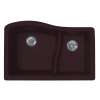 22 x 33 Granite Undermount Double Bowl Sink in Espresso, QU03322LS.170