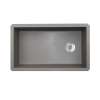 22 x 33 Granite Undermount Single Bowl Sink in Metallico, QU03322SB.173