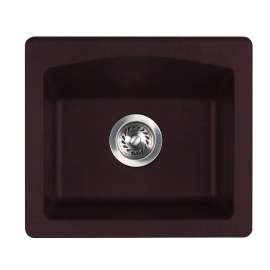 QZBS-1816 16 x 18 Granite Dual Mount Bar Sink in Espresso