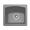 16 x 18 Granite Dual Mount Bar Sink in Metallico, QZ01816BS.173