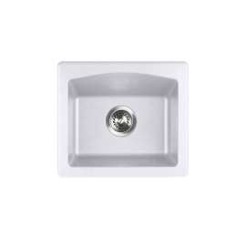 16 x 18 Granite Dual Mount Bar Sink in Opal White, QZ01816BS.210