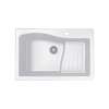 22 x 33 Granite Drop in Ascend Bowl Sink in Opal White, QZ03322AD.210
