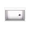 22 x 33 Granite Drop in Single Bowl Sink in Opal White, QZ03322SB.210