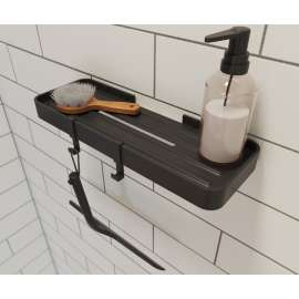 Odile Suite Rectangular Shelf with Soap Tray in Matte Black, RCTS10045084.340