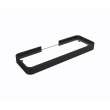 Black Rectangular Metal and Glass Shelf, RECSHELF.002