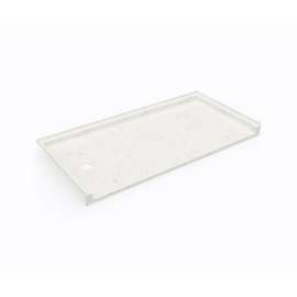 SBF-3060LM/RM 30 x 60 Swanstone(R) Alcove Shower Pan with Left Hand Drain Carrara
