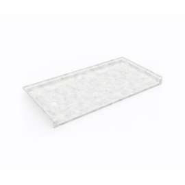 SBF-3060LM/RM 30 x 60 Swanstone(R) Alcove Shower Pan with Right Hand Drain in Ice