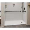 30 x 60 Swanstone(R) Alcove Shower Pan with Right Hand Drain Mountain Mist, SB03060RM.141