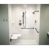 34 x 62 Performix Alcove ADA Shower Pan with Center Drain Coastal Sands, SB03462.013