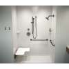 34 x 62 Performix Alcove ADA Shower Pan with Center Drain Mountain Mist, SB03462.141
