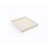 36 x 36 Swanstone(R) Corner Shower Pan with Center Drain in Tahiti White, SD03636MD.011